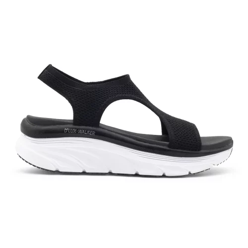 صندل زنانه اسکیچرز مدل Skechers dlux walker 119235/blk