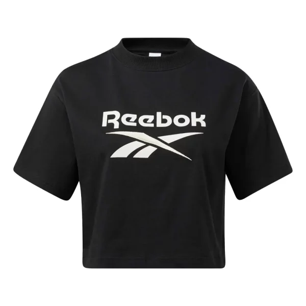 کراپ اسپرت زنانه ریباک مدل Reebok CL AE BIG LOGO CROP TEE HH9758