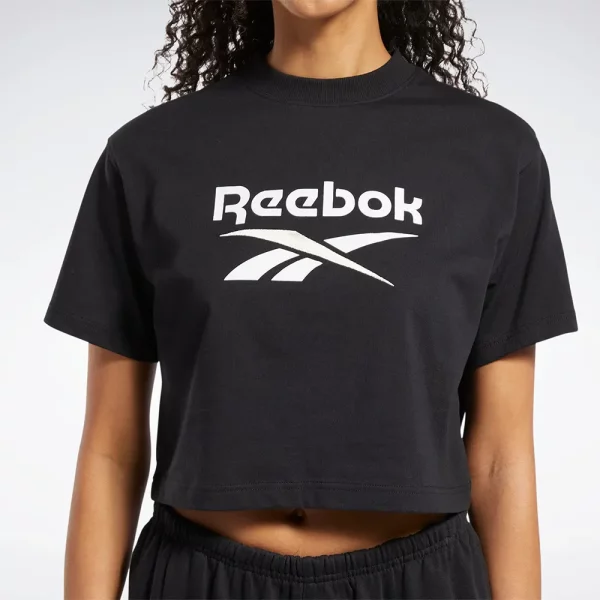 کراپ اسپرت زنانه اورجینال ریباک مدل Reebok CL AE BIG LOGO CROP TEE HH9758