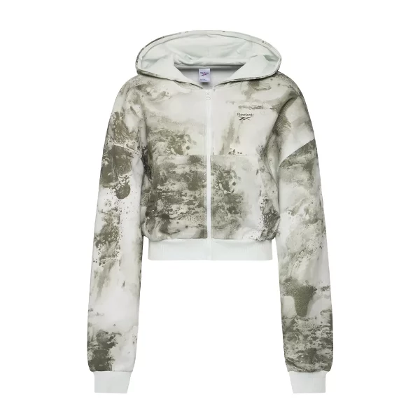 سویشرت زنانه ریباک مدل Reebok CL CLOUD SPLATTER FULLZIP H58674