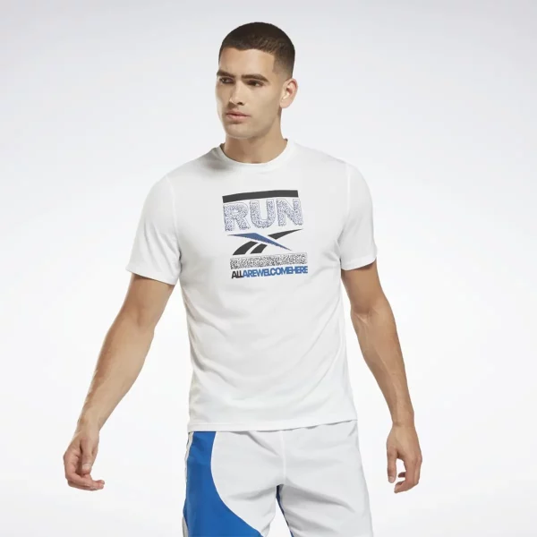 تیشرت اسپرت مردانه ریباک مدل Reebok RUNNING SS GRAPHIC TEE HN4532