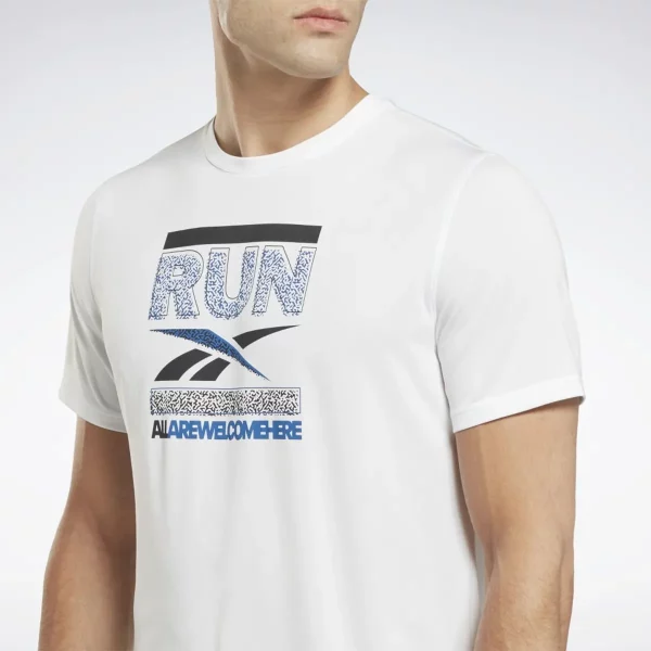 تیشرت اسپرت مردانه ریباک مدل Reebok RUNNING SS GRAPHIC TEE HN4532