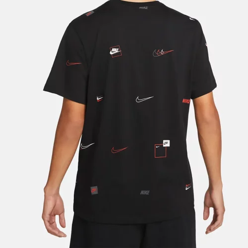 خرید تیشرت اسپرت مردانه نایکی مدل NIKE NSW 12 MO LOGO AOP TEE DN5246-010