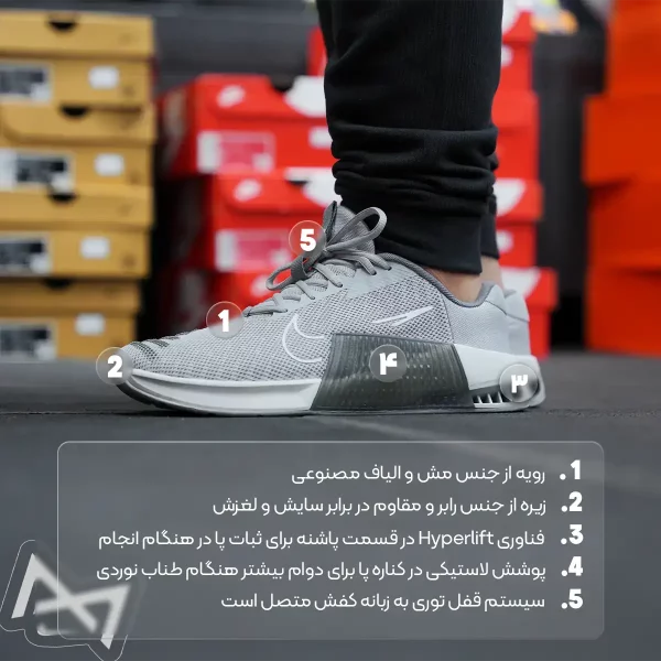 مشخصات کفش ورزشی مردانه نایکی مدل Nike METCON 9 DZ2617-002