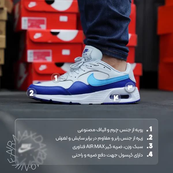 مشخصات کتانی رانینگ مردانه نایکی مدل Nike AIR MAX SC CW4555-012