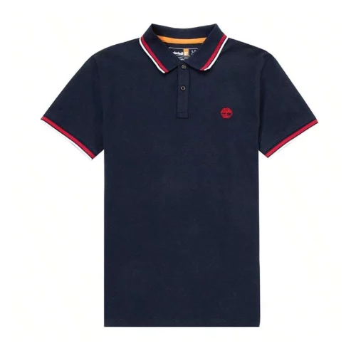 پولوشرت مردانه تیمبرلند مدل Timberland SS Millers River Tipped Pique Polo Slim TB0A26MS-433